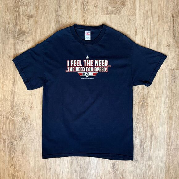 Tennessee River 2004 Graphic T-Shirt Navy L Top Gun Quote Need For Speed Tee - Picture 1 of 5